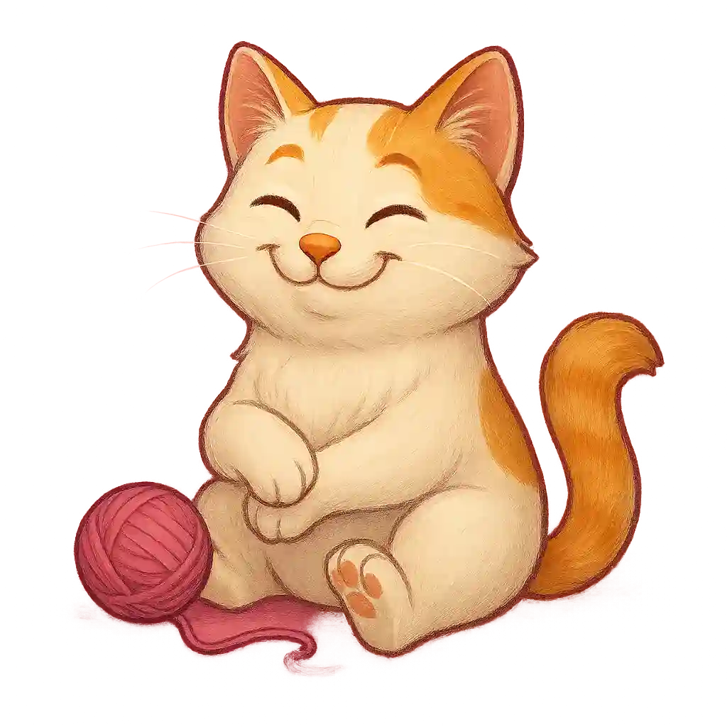 Cat character icon