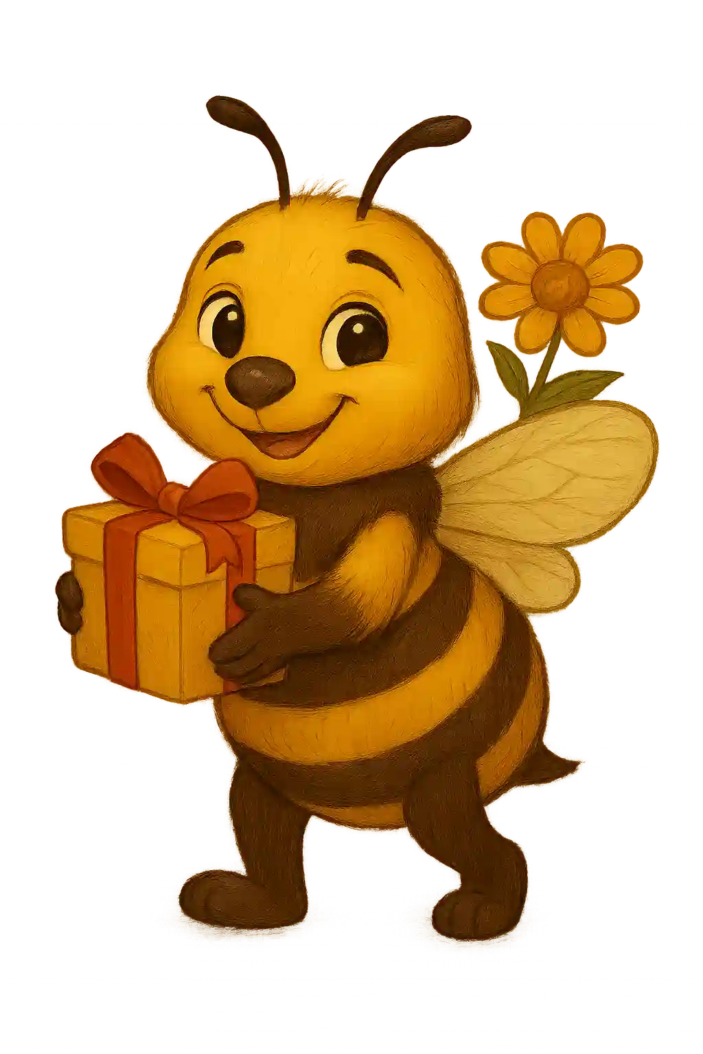 Bee character icon